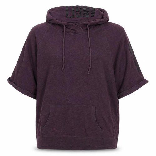 Victoria's Secret Women's Purple Short Sleeve Pullover Hoodie Size L