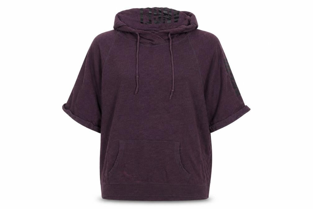 Victoria's Secret Women's Purple Short Sleeve Pullover Hoodie Size L