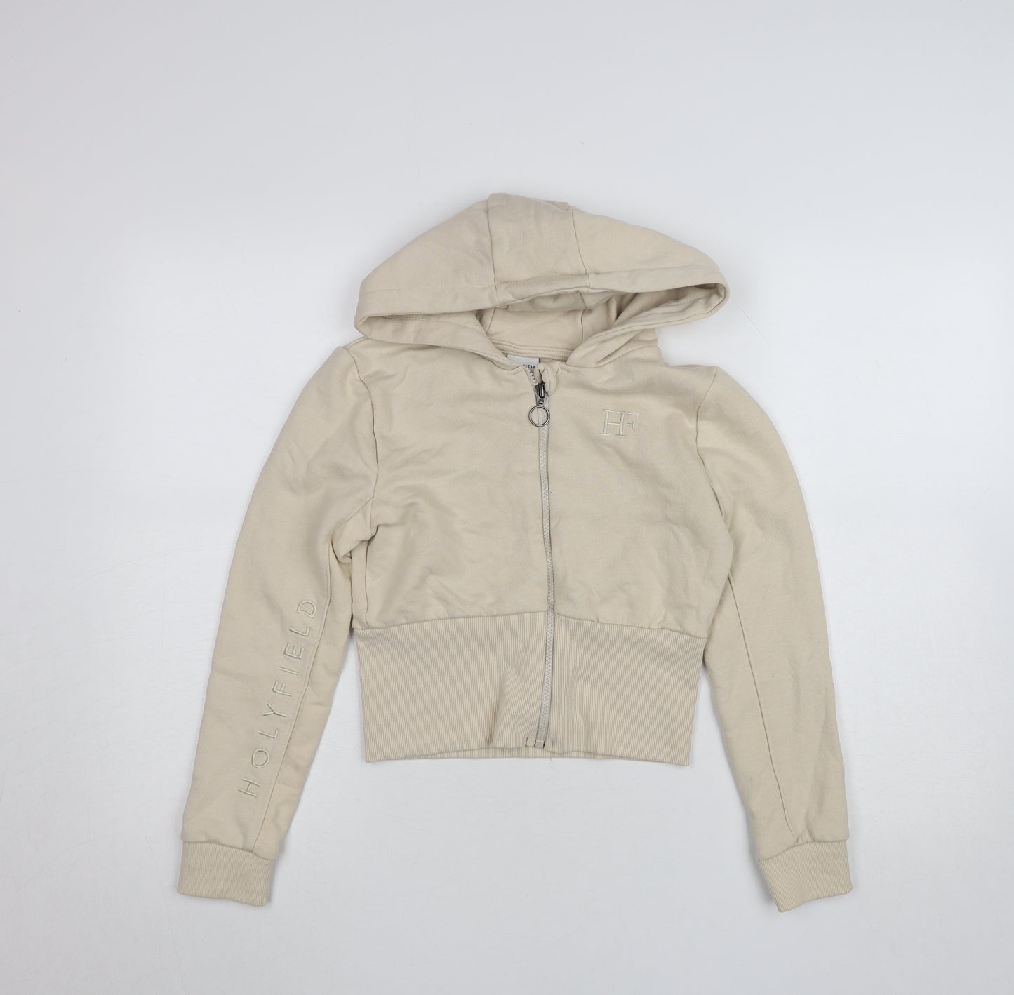 Holyfield Girls Beige Full Zip Hoodie Sweatshirt 10-12 Years