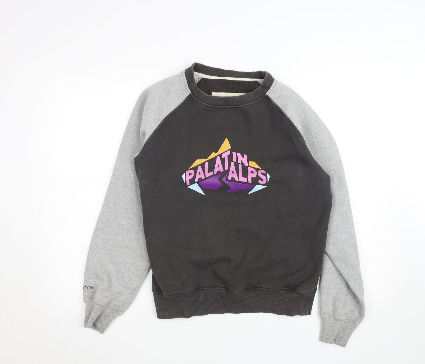Clifton Women’s Grey & Black Pullover Sweatshirt Size M Graphic Print