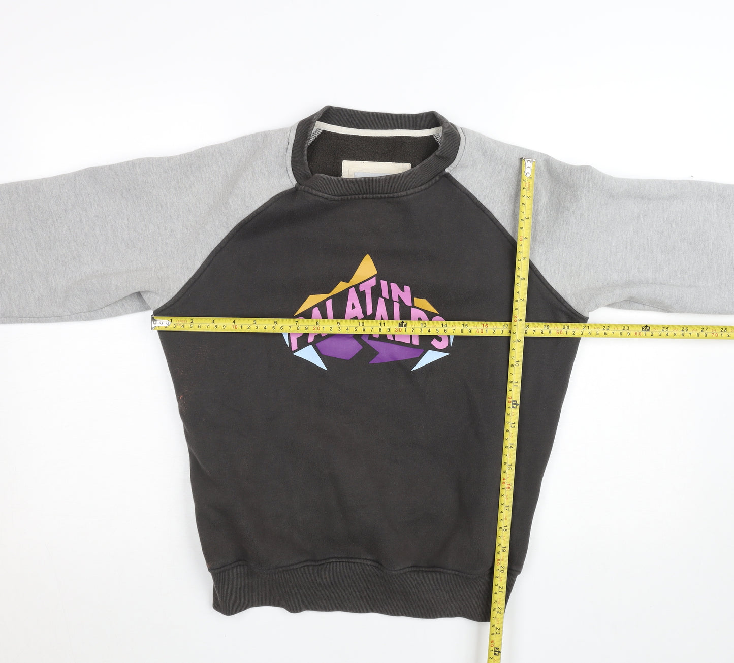 Clifton Women’s Grey & Black Pullover Sweatshirt Size M Graphic Print