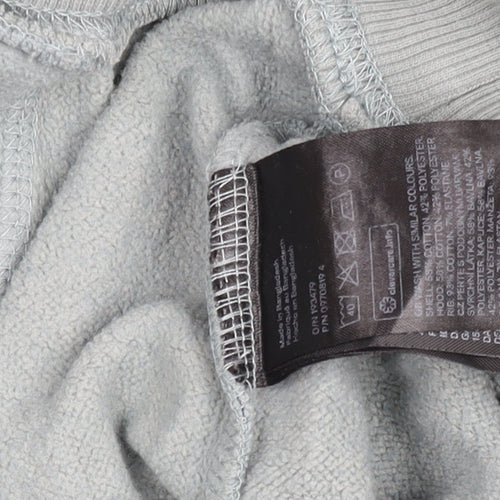 H&M Men’s Grey Relaxed Fit Pullover Hoodie Size M