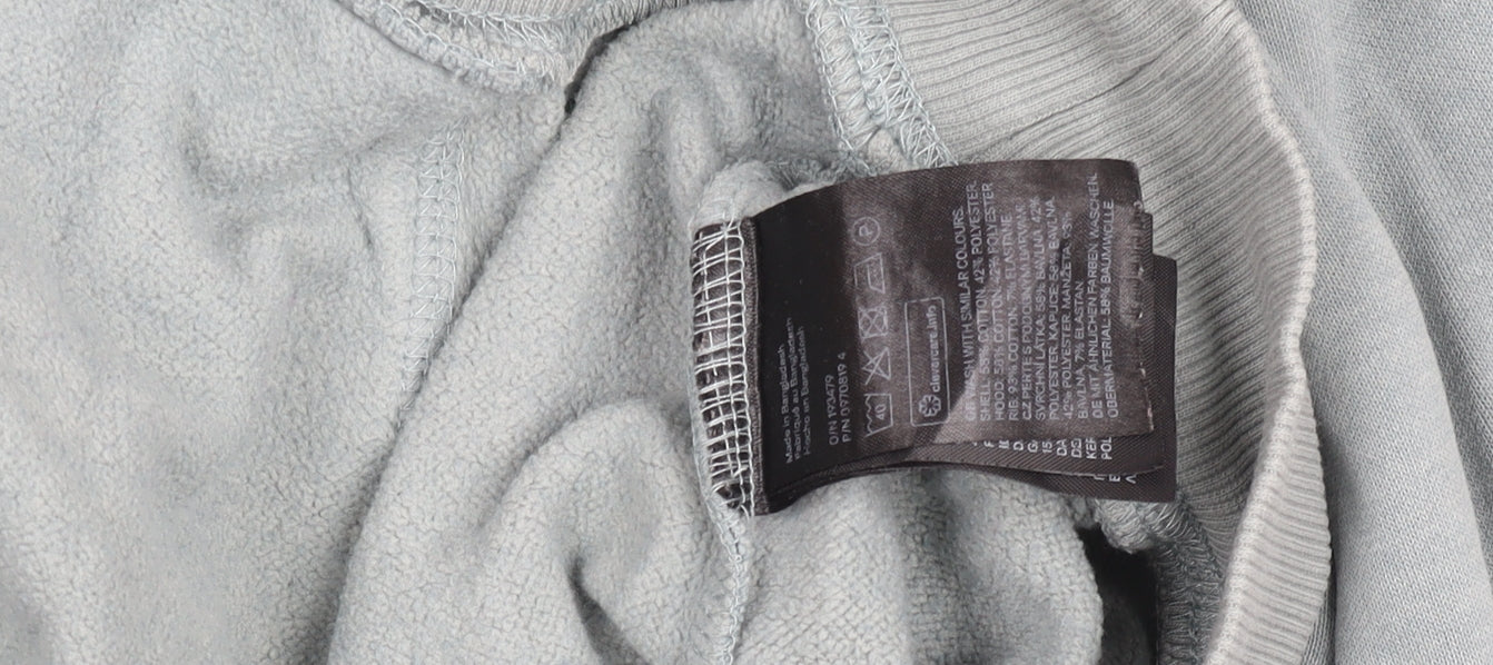 H&M Men’s Grey Relaxed Fit Pullover Hoodie Size M