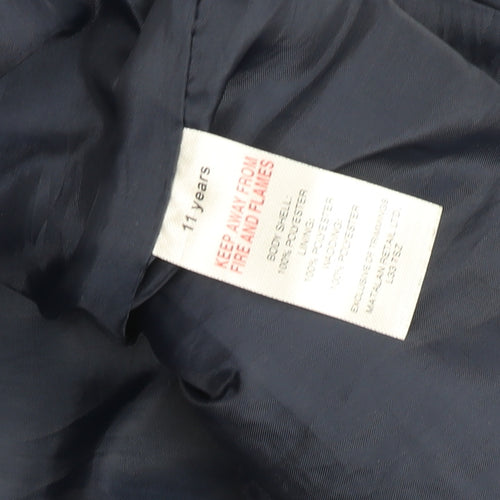 US Athletic Boys Blue 11 Years Padded Zip Bodywarmer Waistcoat