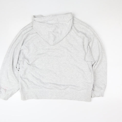 Reebok Essentials Women Grey Size 14 Pullover Hoodie Sweatshirt