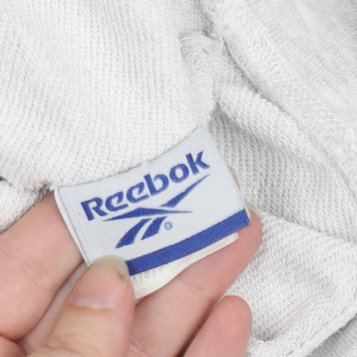 Reebok Essentials Women Grey Size 14 Pullover Hoodie Sweatshirt