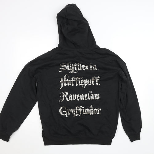 H&M Boys Black Harry Potter Hogwarts Pullover Hoodie 14 Years