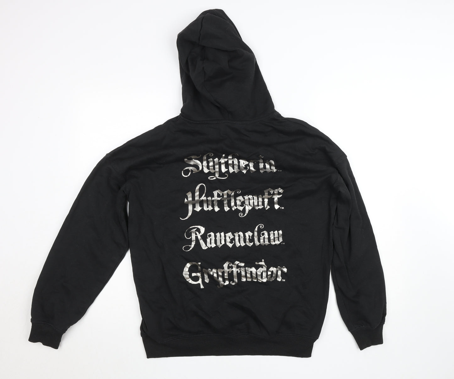 H&M Boys Black Harry Potter Hogwarts Pullover Hoodie 14 Years