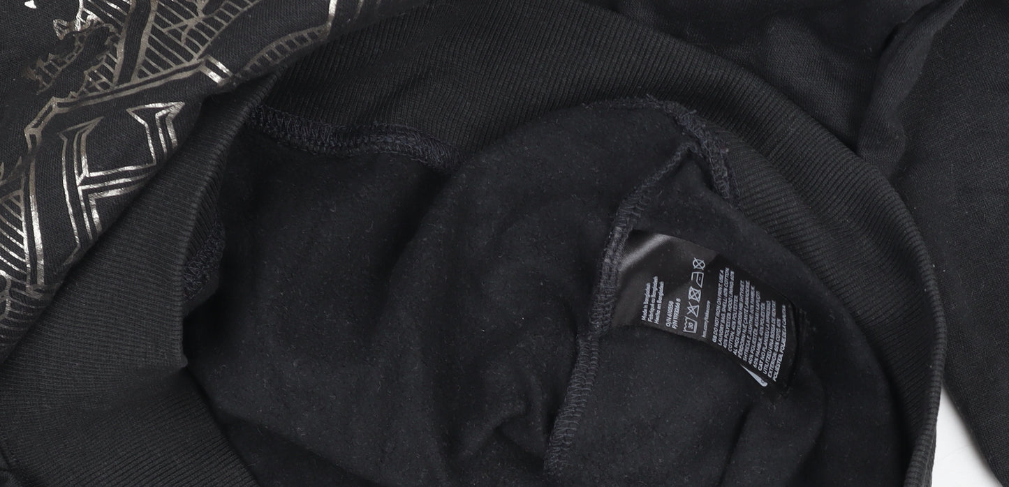 H&M Boys Black Harry Potter Hogwarts Pullover Hoodie 14 Years