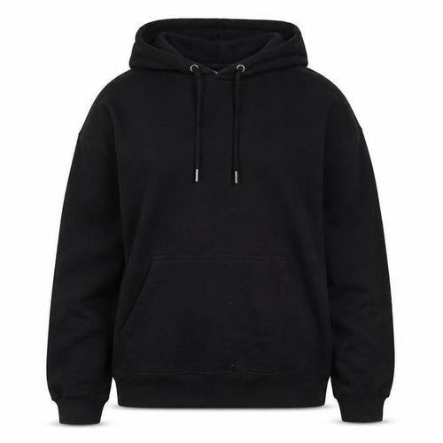 REALman Black XS Recycled Fabric Pullover Hoodie Womens Relaxed Fit