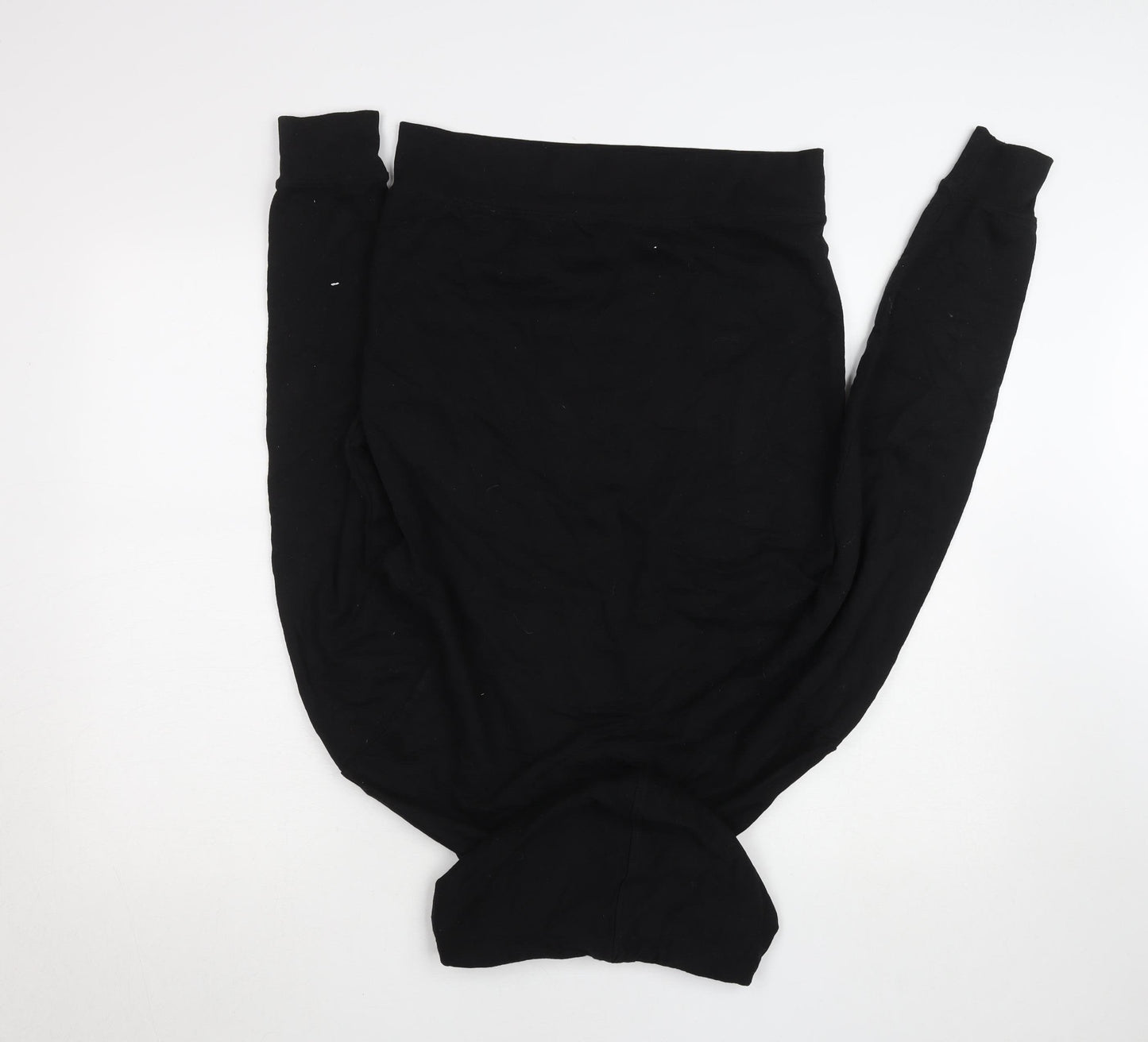 REALman Black XS Recycled Fabric Pullover Hoodie Womens Relaxed Fit