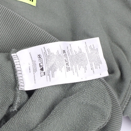 P.E Nation Womens Green Crew Neck Pullover Sweatshirt Size M Cotton