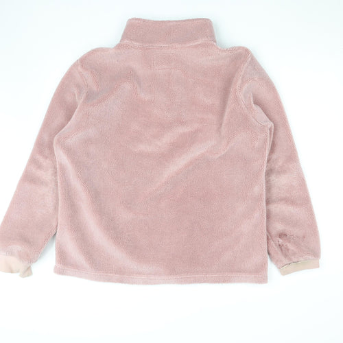MKI Miyuki Zoku Pink Fleece 1/2 Zip Sweatshirt Women L