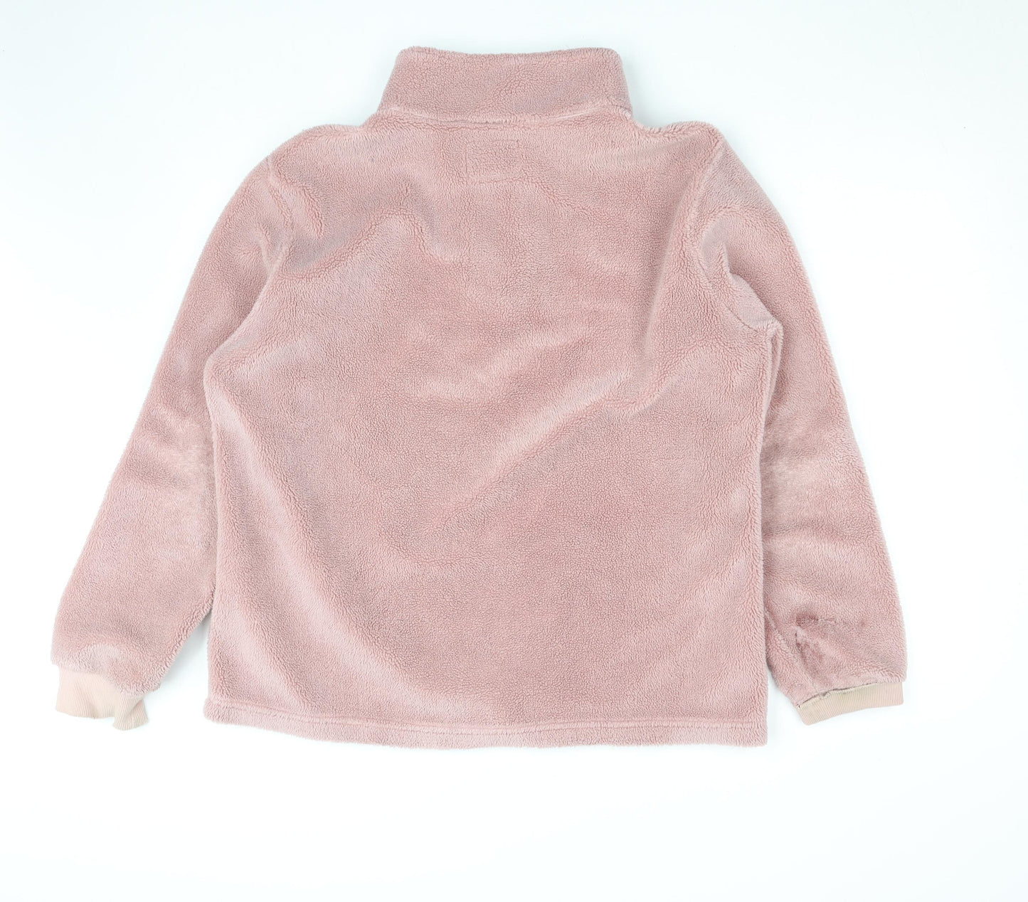 MKI Miyuki Zoku Pink Fleece 1/2 Zip Sweatshirt Women L