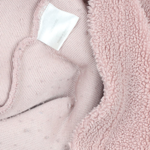 MKI Miyuki Zoku Pink Fleece 1/2 Zip Sweatshirt Women L