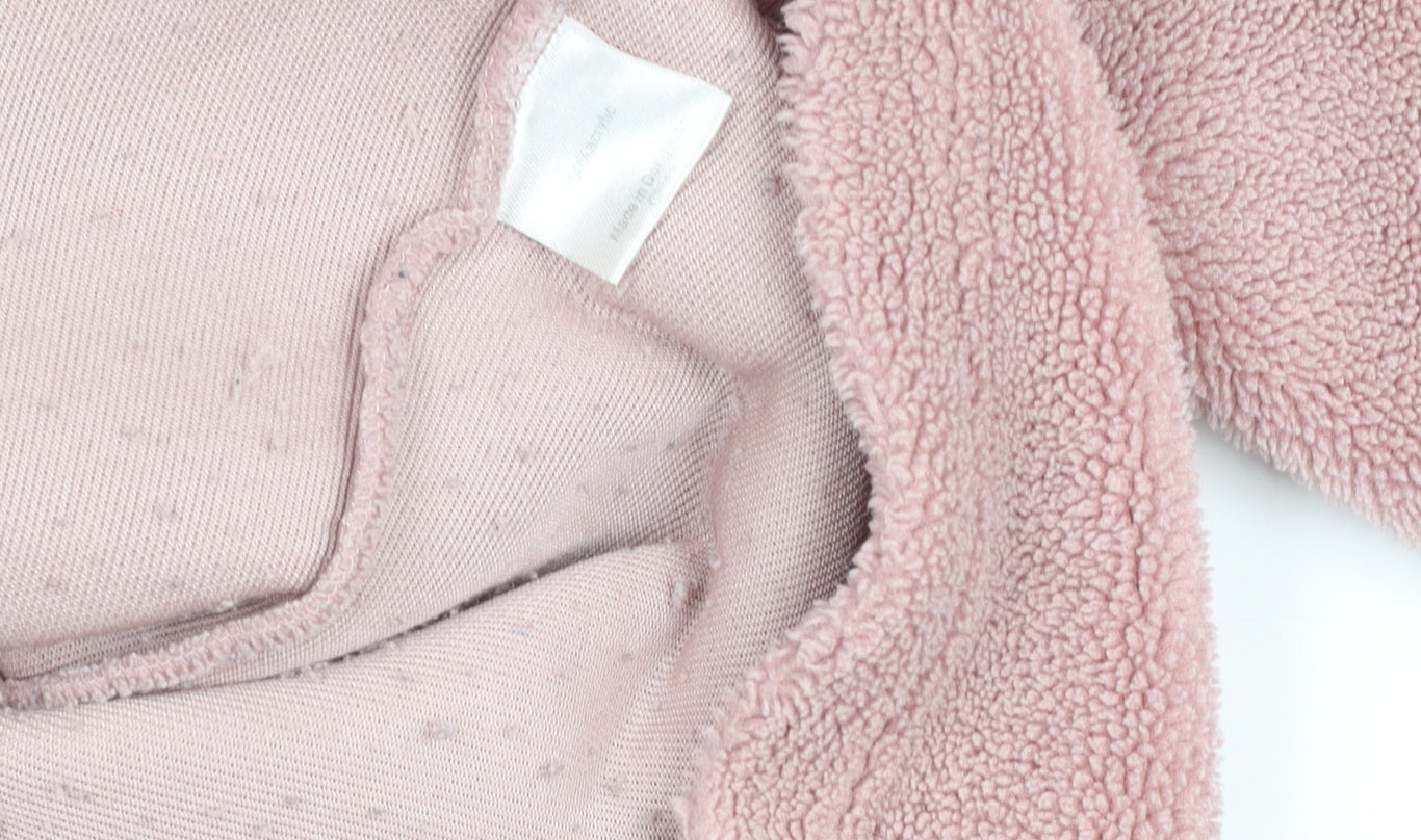 MKI Miyuki Zoku Pink Fleece 1/2 Zip Sweatshirt Women L