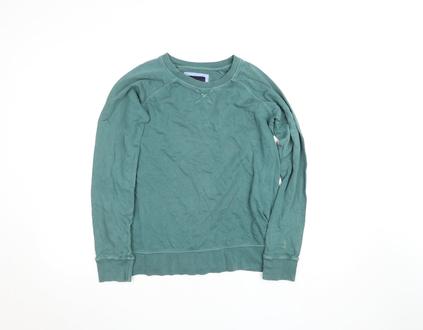 Crew Clothing Company Women's Green Size 10 Cotton Pullover Sweatshirt