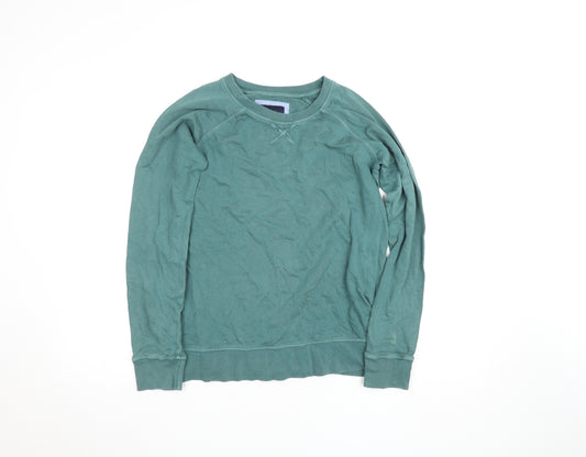Crew Clothing Company Women's Green Size 10 Cotton Pullover Sweatshirt