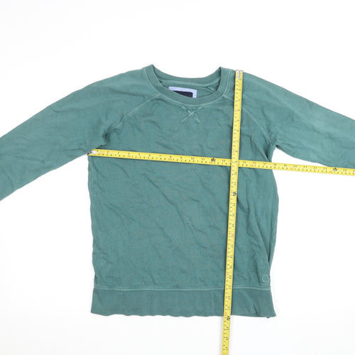 Crew Clothing Company Women's Green Size 10 Cotton Pullover Sweatshirt