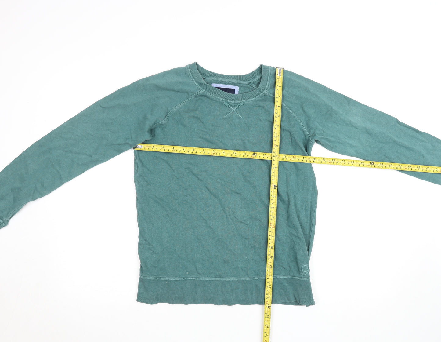 Crew Clothing Company Women's Green Size 10 Cotton Pullover Sweatshirt