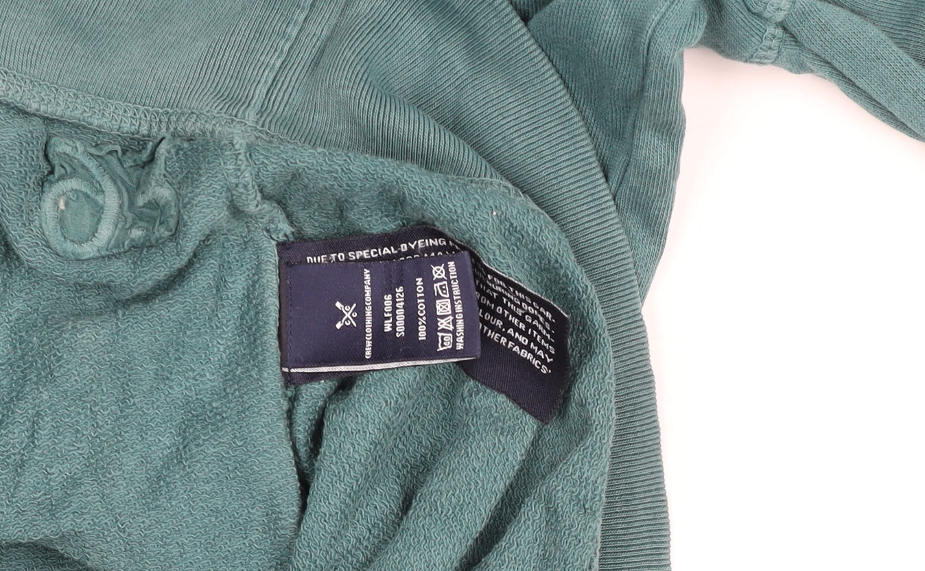 Crew Clothing Company Women's Green Size 10 Cotton Pullover Sweatshirt