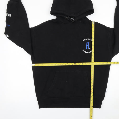 Hoodrich Men's Black Pullover Hoodie S Graphic Logo Streetwear