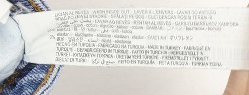 ZARA Men Blue Regular Fit Straight Stretch Denim Jeans Size 31