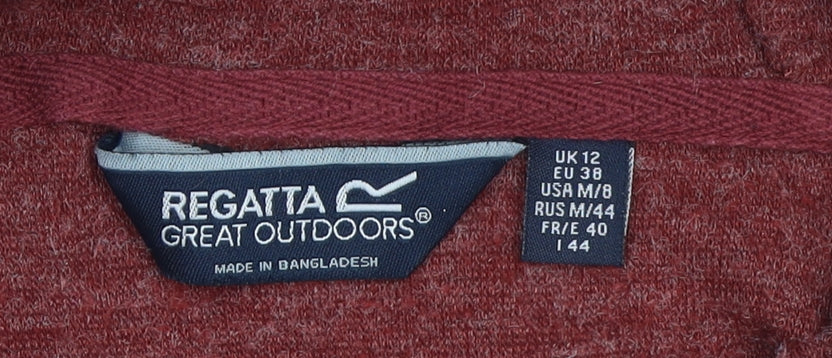 Regatta Women’s Red Hooded Pullover Jumper UK 12 Regular Fit