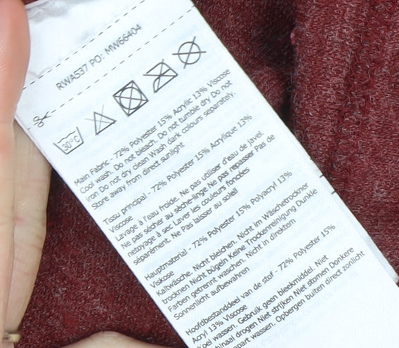 Regatta Women’s Red Hooded Pullover Jumper UK 12 Regular Fit