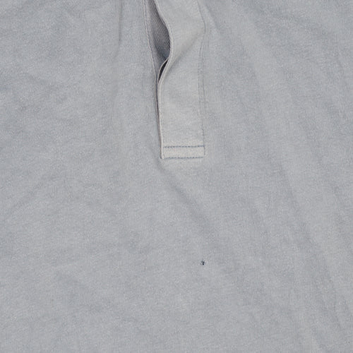 Hawkshead Men's Blue Long Sleeve Cotton Polo Shirt XL