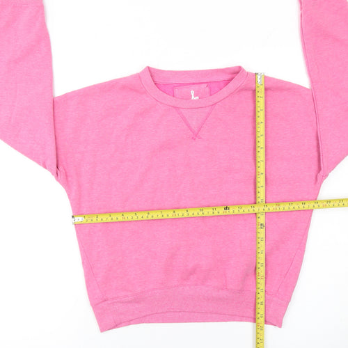 Atmosphere Womens Pink Cotton Blend Pullover Sweatshirt Size 12