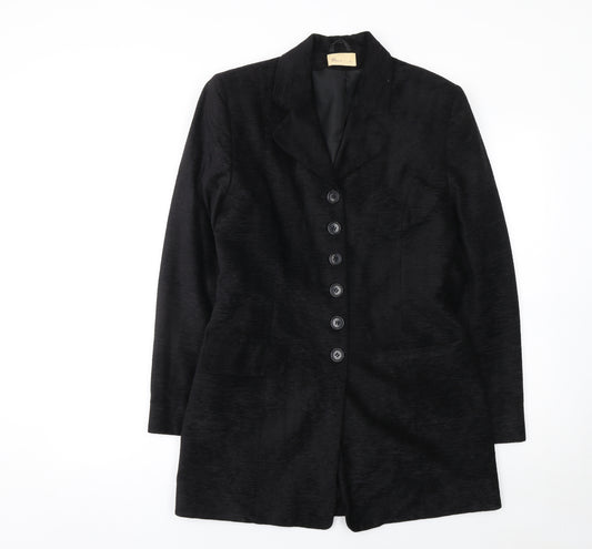 BHS Women’s Black Size 12 Longline Single-Breasted Blazer