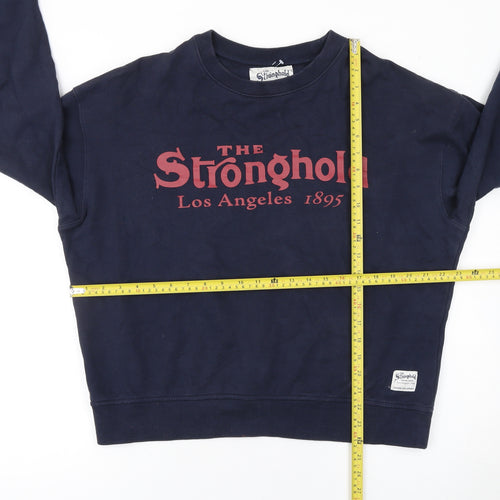 The Stronghold Men’s Navy Blue Pullover Sweatshirt Medium