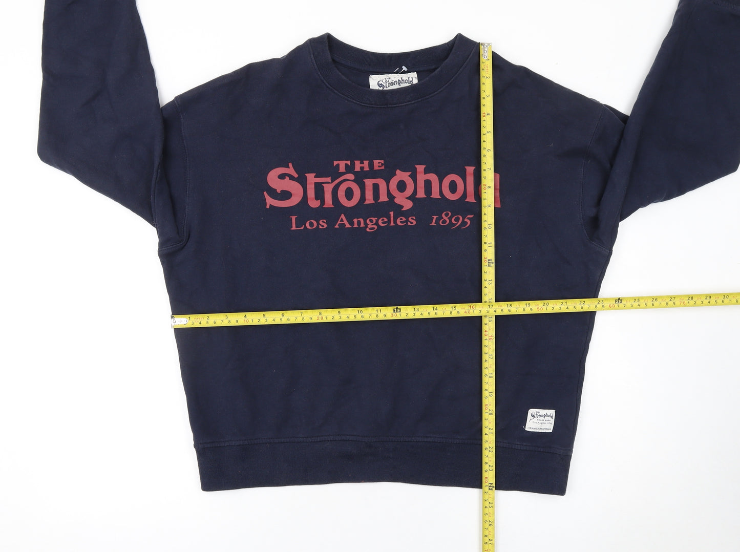 The Stronghold Men’s Navy Blue Pullover Sweatshirt Medium