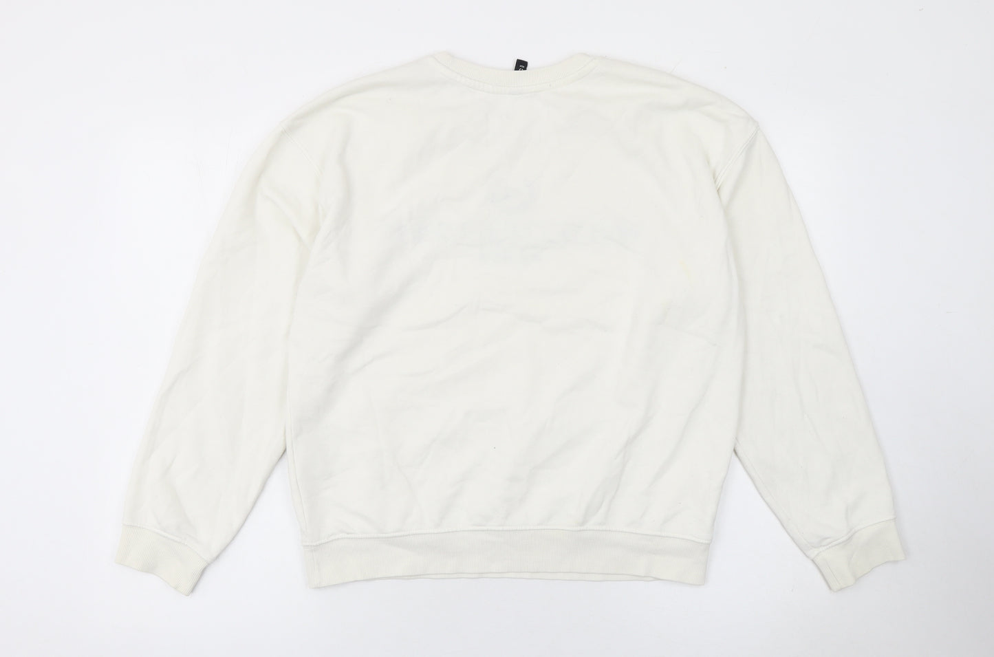 H&M Divided Women White Montmartre Paris Pullover Sweatshirt S