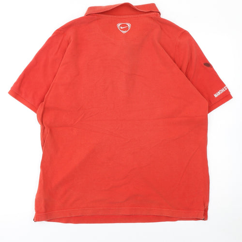 Nike Manchester United Red Cotton Polo Shirt Men's XL