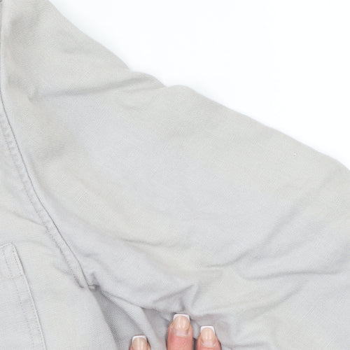 Temerit Women Beige Linen Sport Coat L Lightweight Single Breasted