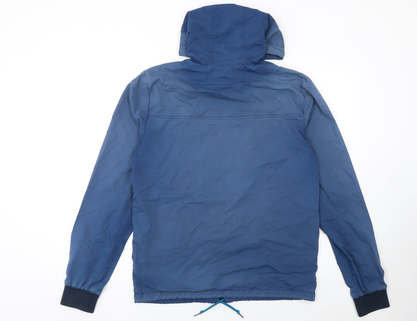 Original Penguin Men's Blue Hooded Windbreaker Jacket Size M