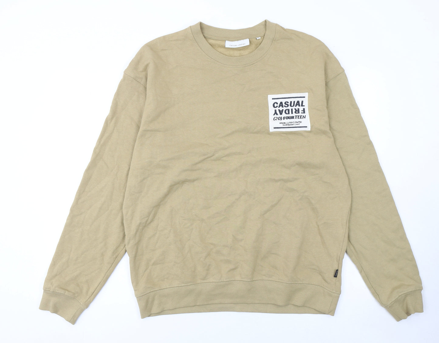 Casual Friday Men's Beige XL Pullover Sweatshirt Crew Neck