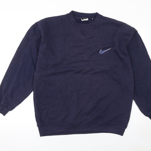 Nike Men's Blue Crew Neck Pullover Sweatshirt M Regular Fit