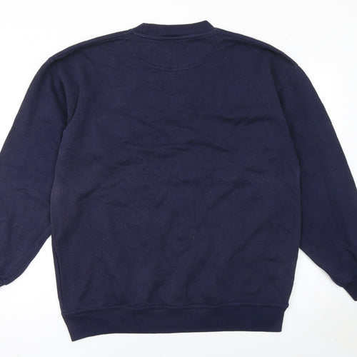 Nike Men's Blue Crew Neck Pullover Sweatshirt M Regular Fit