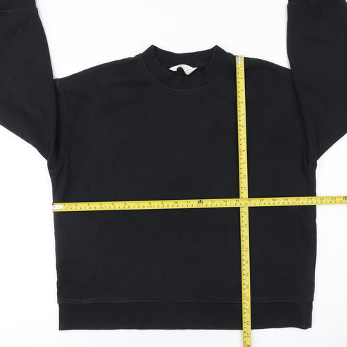 Primark Women Black Small Pullover Sweatshirt Crew Neck Long Sleeve