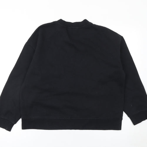 Primark Women Black Small Pullover Sweatshirt Crew Neck Long Sleeve