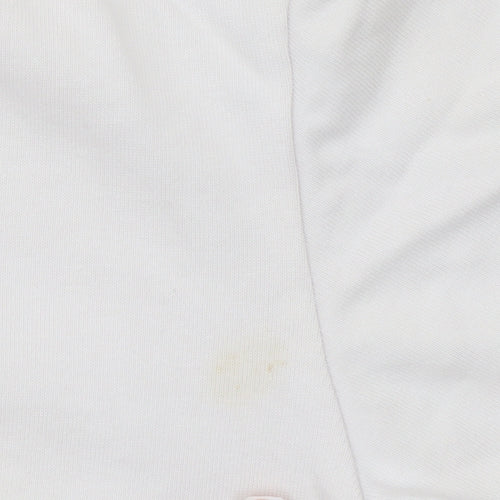 England Rugby Mens 3XL White Long Sleeve Polo Shirt Cotton Top