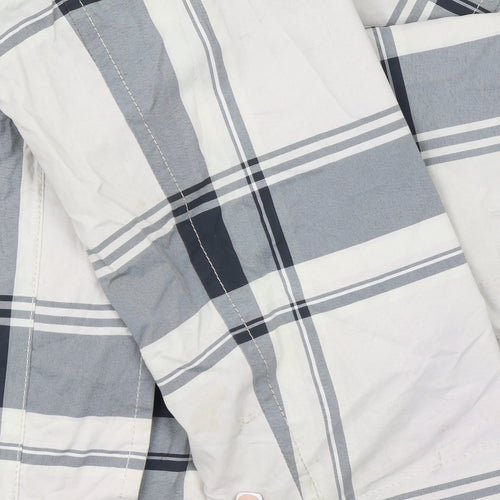 The North Face Womens Grey Check Hooded Waterproof Jacket Size S