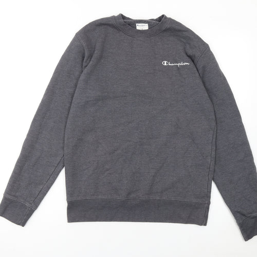 Champion Men's Grey Small Pullover Crew Neck Sweatshirt