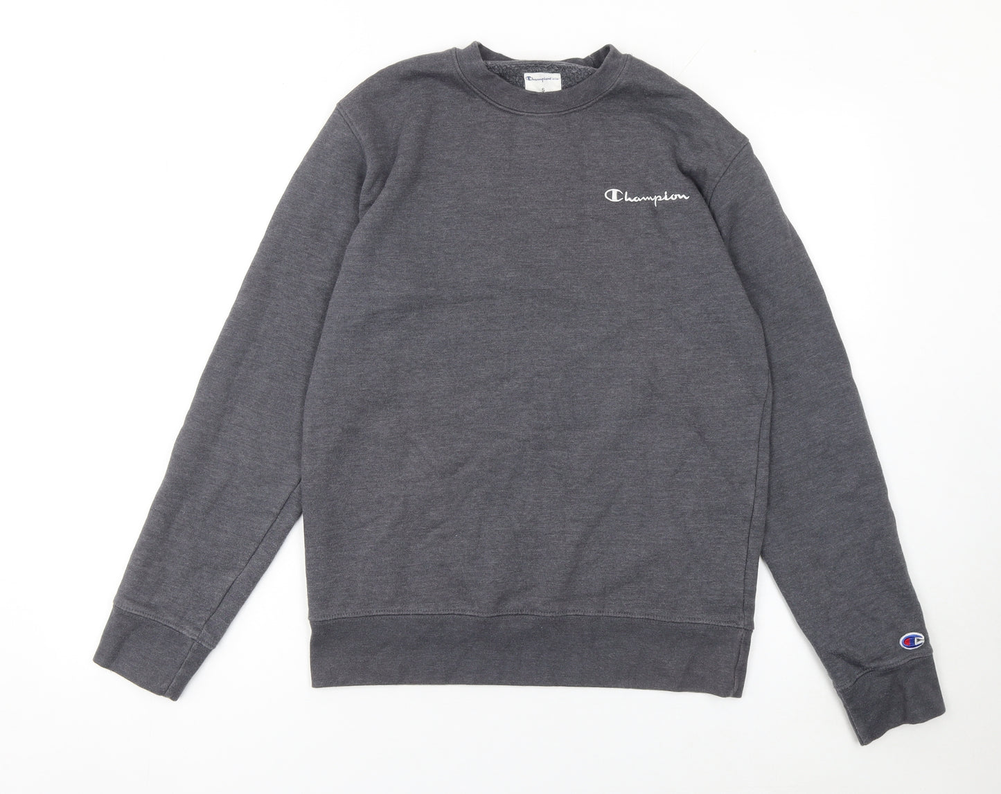 Champion Men's Grey Small Pullover Crew Neck Sweatshirt