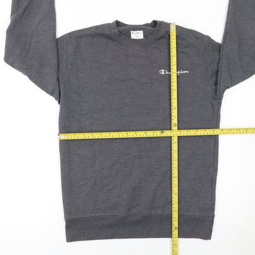 Champion Men's Grey Small Pullover Crew Neck Sweatshirt