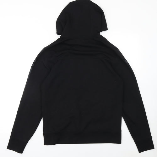 American Eagle Mens Black XS Pullover Hoodie with Logo Graphic