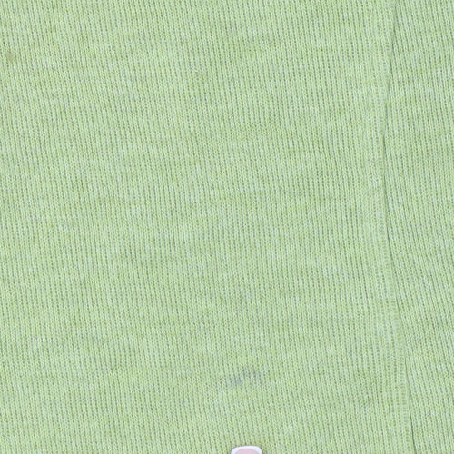 Orvis Women's Green Cotton 1/2 Zip Mock Neck Jumper Size L
